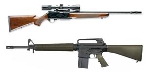 Semi auto hunting rifle vs. AR-15